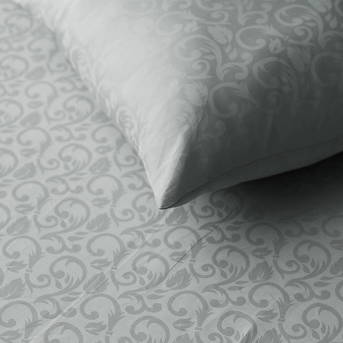 Pillow Cover - Blooming Coral Jacquard [Pillow Cover - Blooming Coral Jacquard - Light Grey]