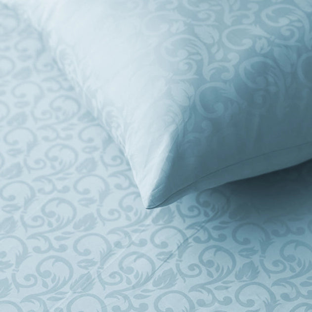 Duvet Cover - Blooming Coral Jacquard - Blooming Coral Light Grey, Blooming Coral Ivory - Double