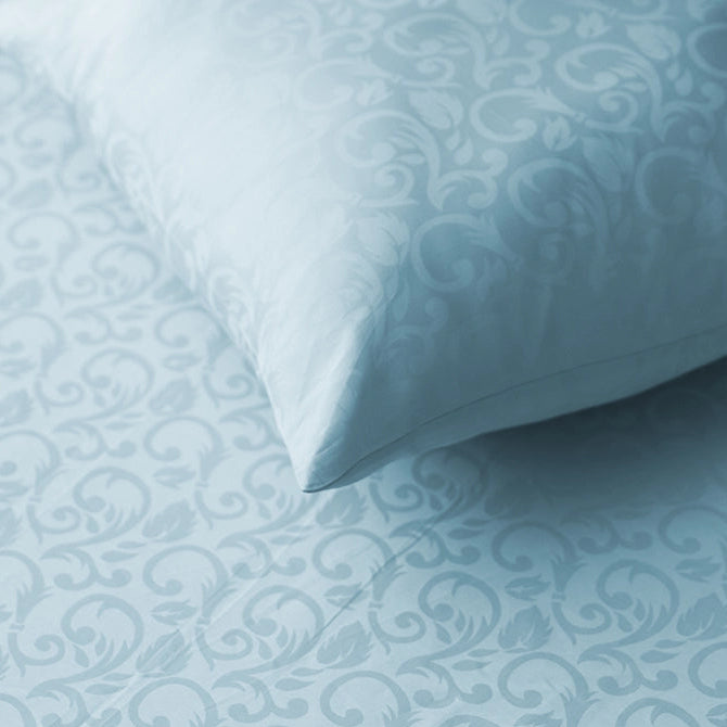 Pillow Cover - Blooming Coral Jacquard [Pillow Cover - Blooming Coral Jacquard - Pale Blue]