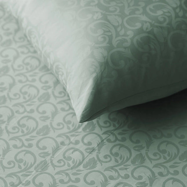 Pillow Cover - Blooming Coral Jacquard - Sage