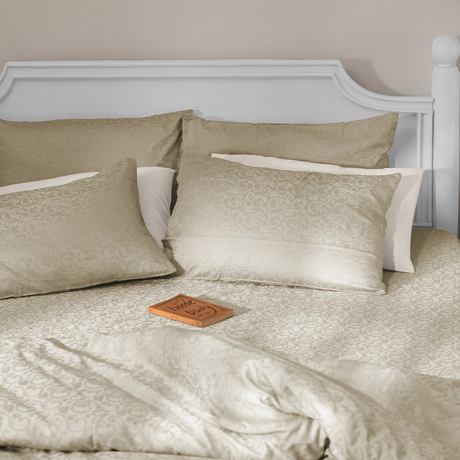 Bedsheet Set - Blooming Coral Jacquard - King [300JACSSBCT]