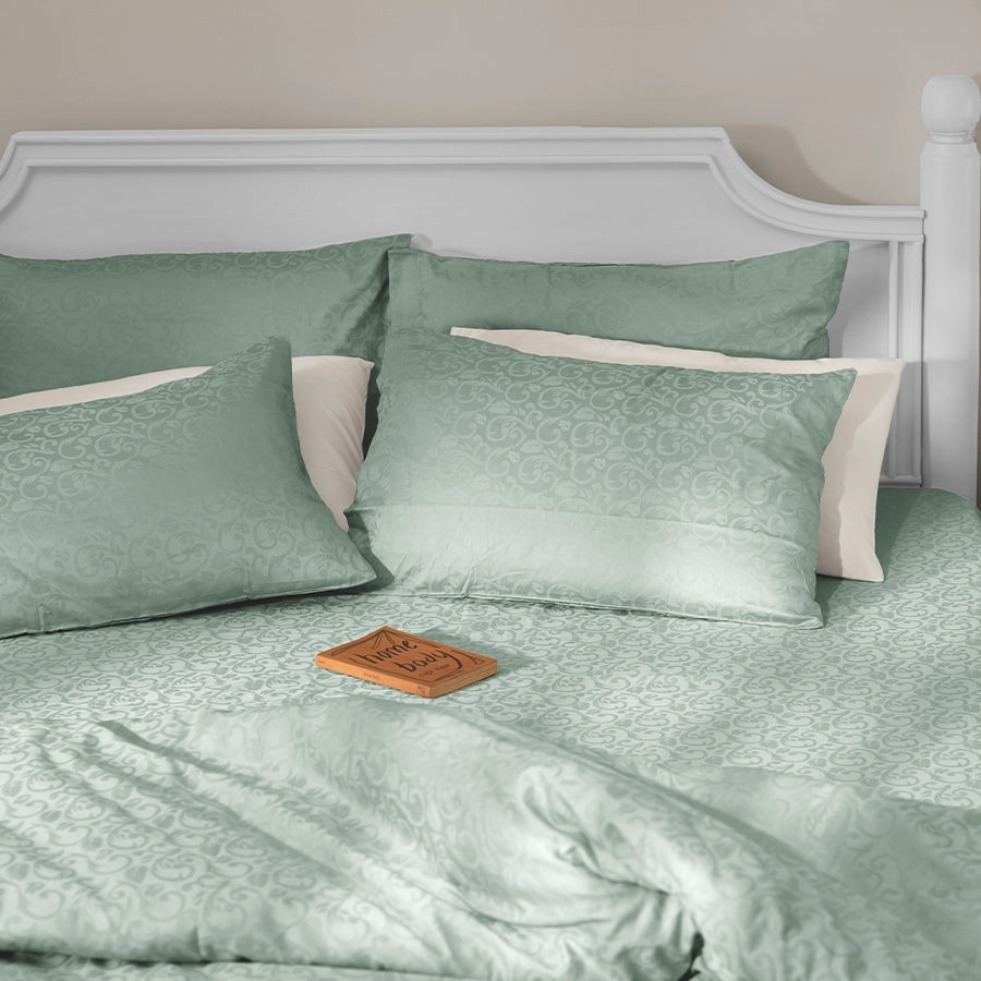 Bedsheet Set - Blooming Coral Jacquard - King [300JACSSBCG]