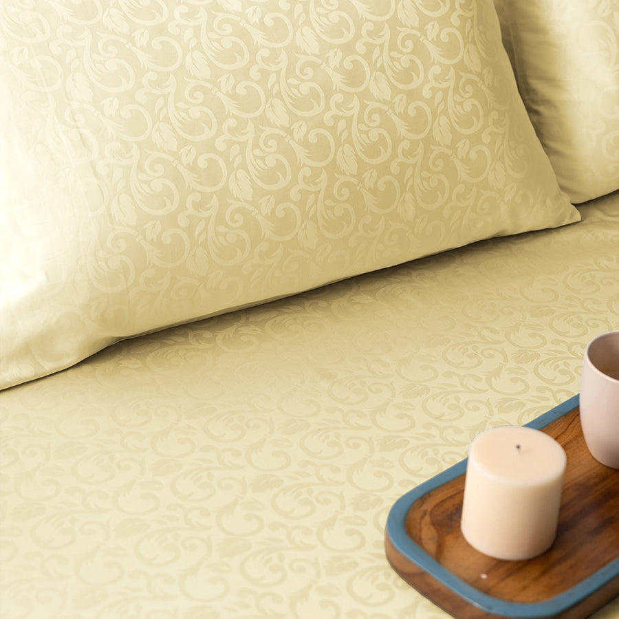 Pillow Cover - Blooming Coral Jacquard [Pillow Cover - Blooming Coral Jacquard - Ivory]