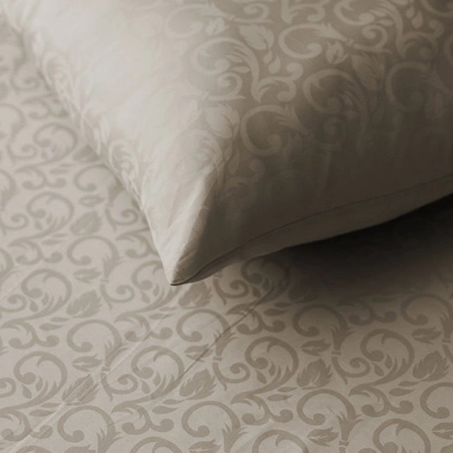 Pillow Cover - Blooming Coral Jacquard - Pale Blue, Cameo Rose, Beige, Laurel Green, Blooming Coral Light Grey - 300TC