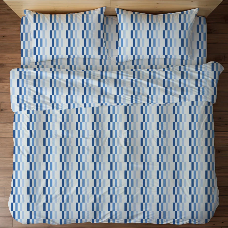 Bedsheet Set - Color Blocks - Single & King - 300TC - Size Single