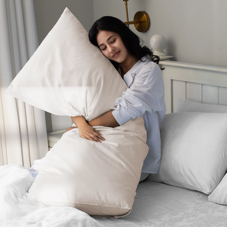 Cuddle Pillow Cover [Cuddle Pillow Cover - 200TC - Beige - solid-white & solid-laurel-green & solid-light-grey & solid-beige]