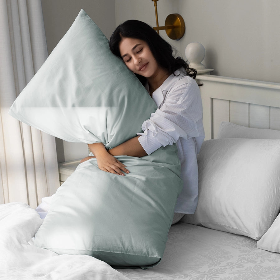 Cuddle Pillow Cover - 200TC [Cuddle Pillow Cover - 200TC - solid-white & solid-laurel-green & solid-light-grey & solid-beige]