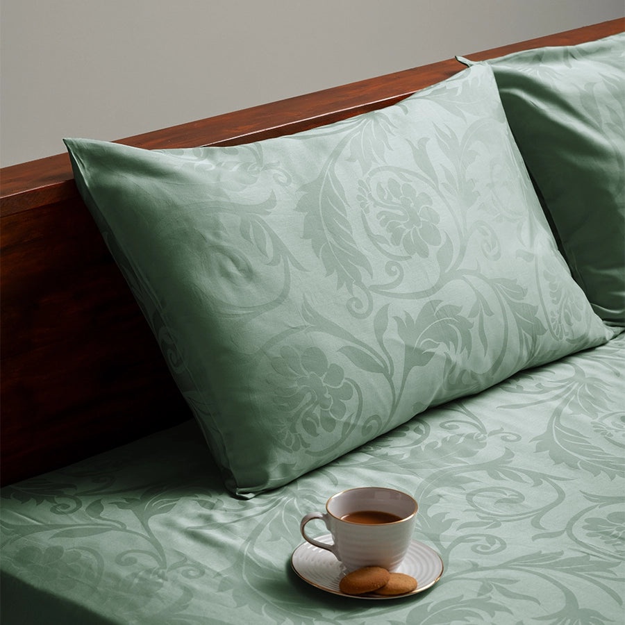 Bedsheet Set - Bold Floral Jacquard - King
