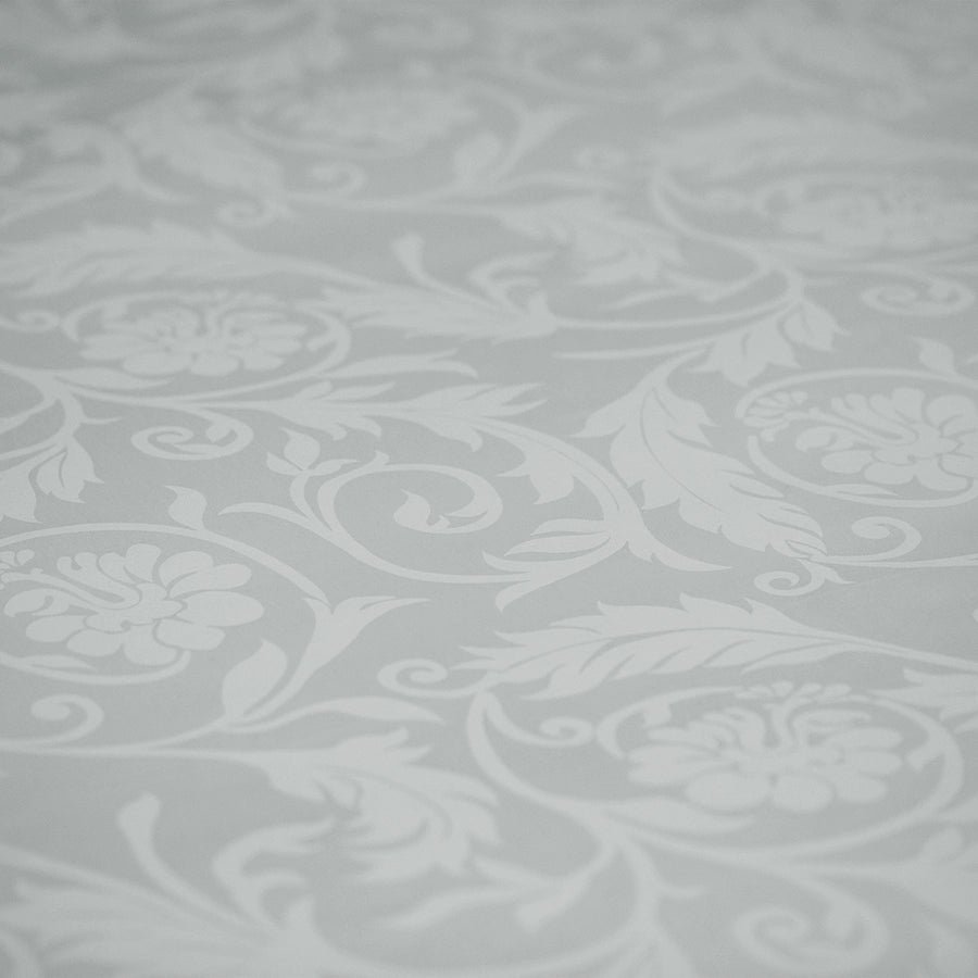 Fitted Sheet Set - Bold Floral - Jacquard - Queen & K [Fitted Sheet Set - Bold Floral - Jacquard - Light Grey - Queen & King]
