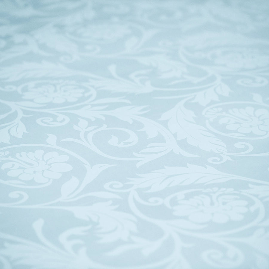 Bedding Bundle - Fitted Sheet Set with Duvet Cover - 300TC Bold Floral Jacquard - Bold Floral Pale Blue, Bold Floral [Bedding Bundle - Fitted Sheet Set with Duvet Cover - 300TC Bold Floral Jacquard - Bold Floral Pale Blue, B [300TCBLFLFTBDPLB]]
