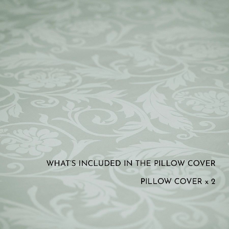 Pillow Cover - Bold Floral Jacquard - Sage
