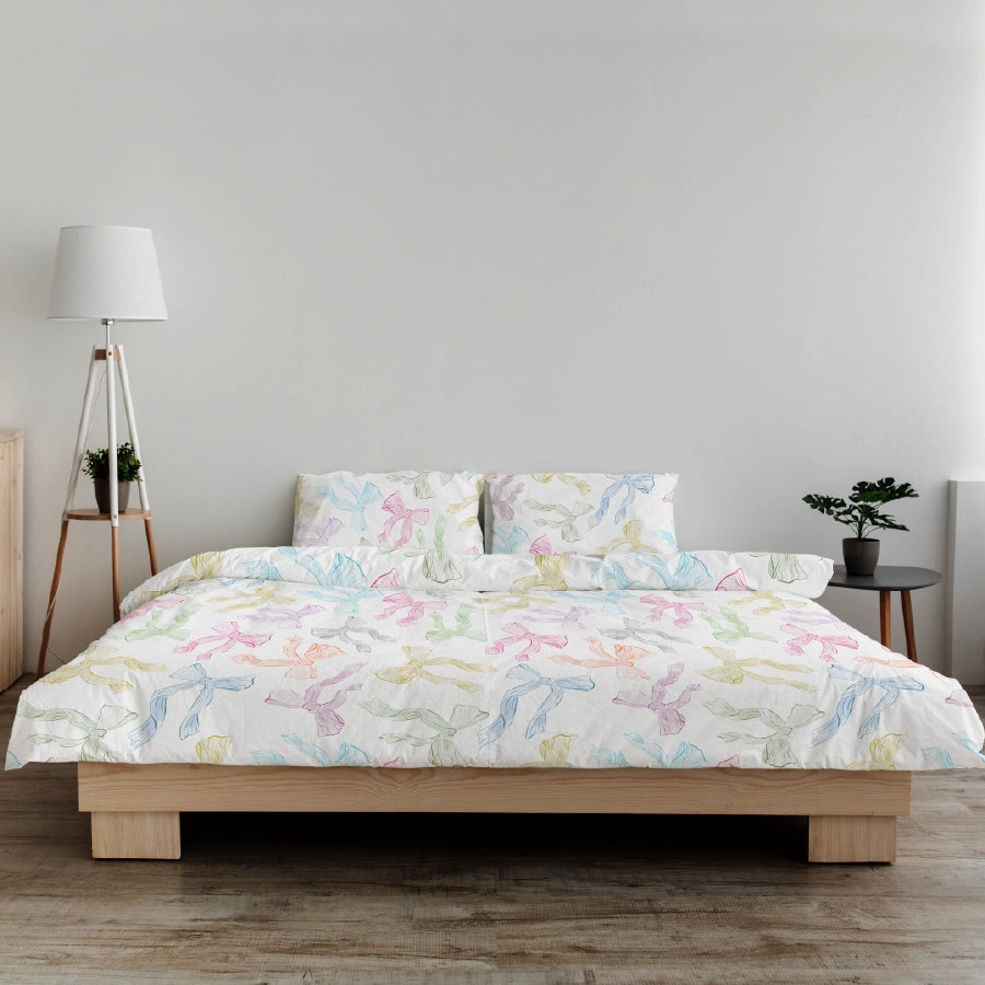 Quilt / AC Comforter - Bow - Bow White - Double - 300TC