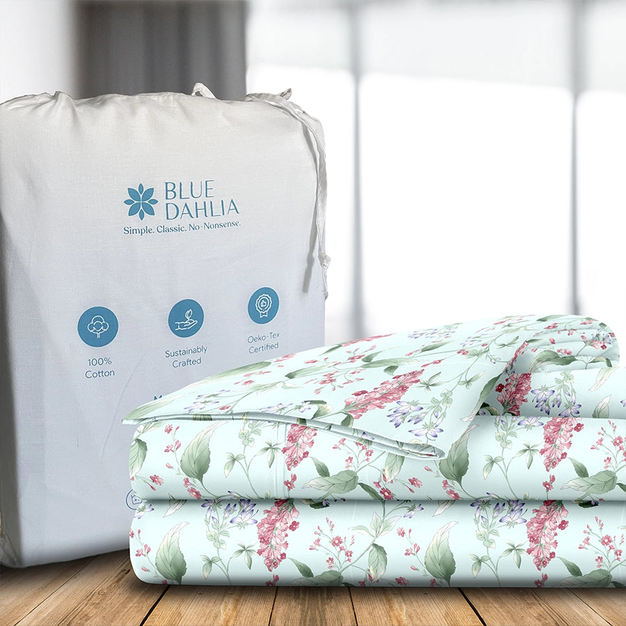 Bedsheet Set - Bressie Botanica - Bressie_Botanica - King- 300TC