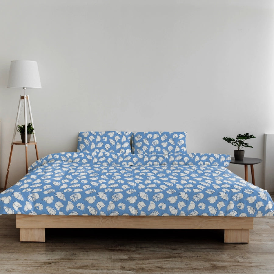 Duvet Cover - Caps - Caps Blue - Double - 300TC