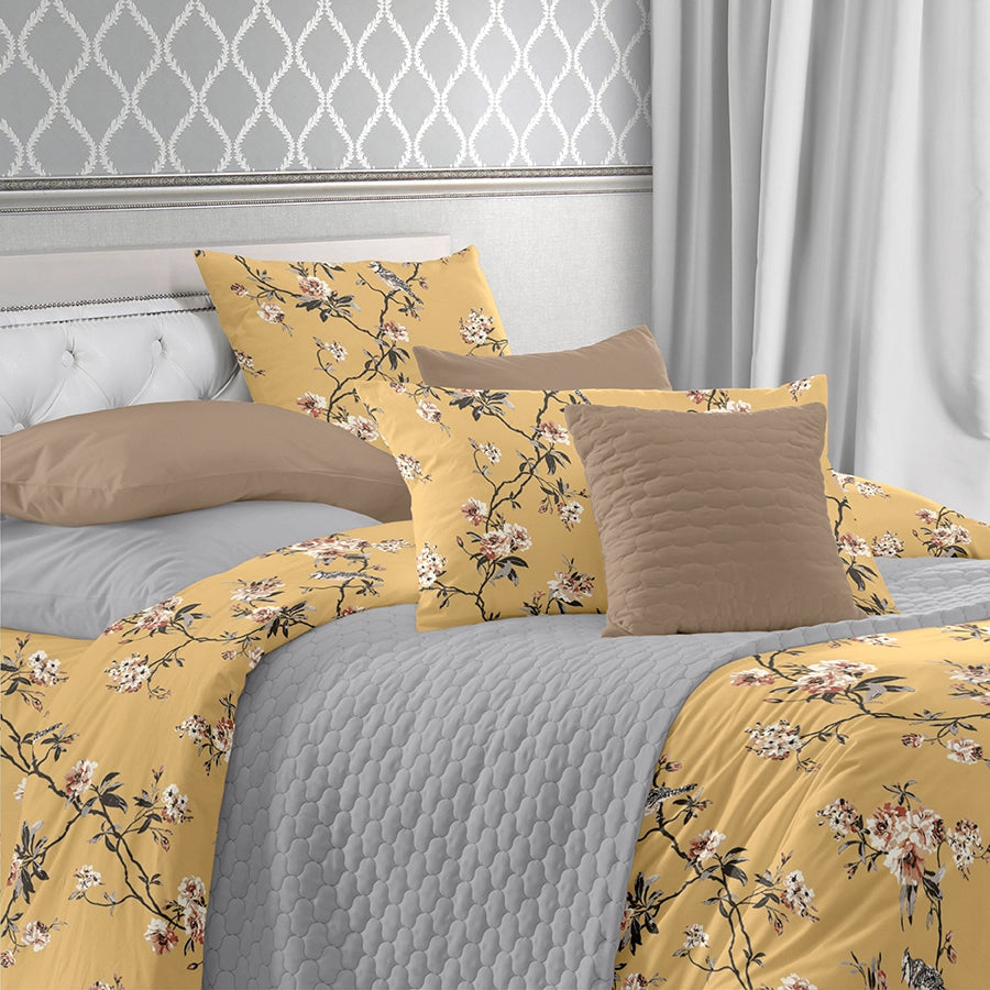 Bedsheet Set - 300TC Cherry Blossom - Single & King