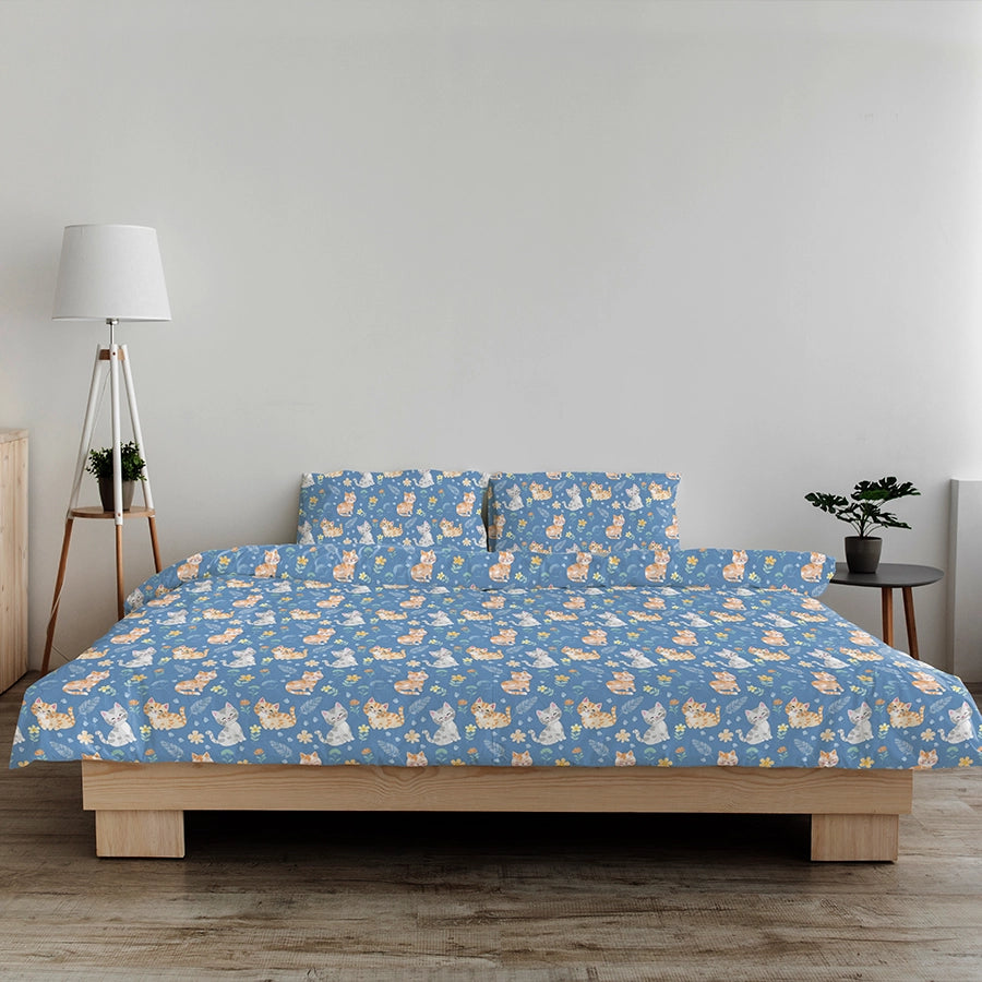 Quilt / AC Comforter - Cutie Cats - Double - 300TC