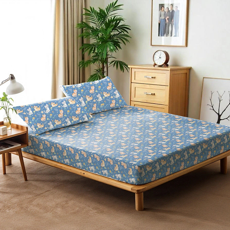 Bedsheet Set - Cutie Cats - Single & King - 300TC