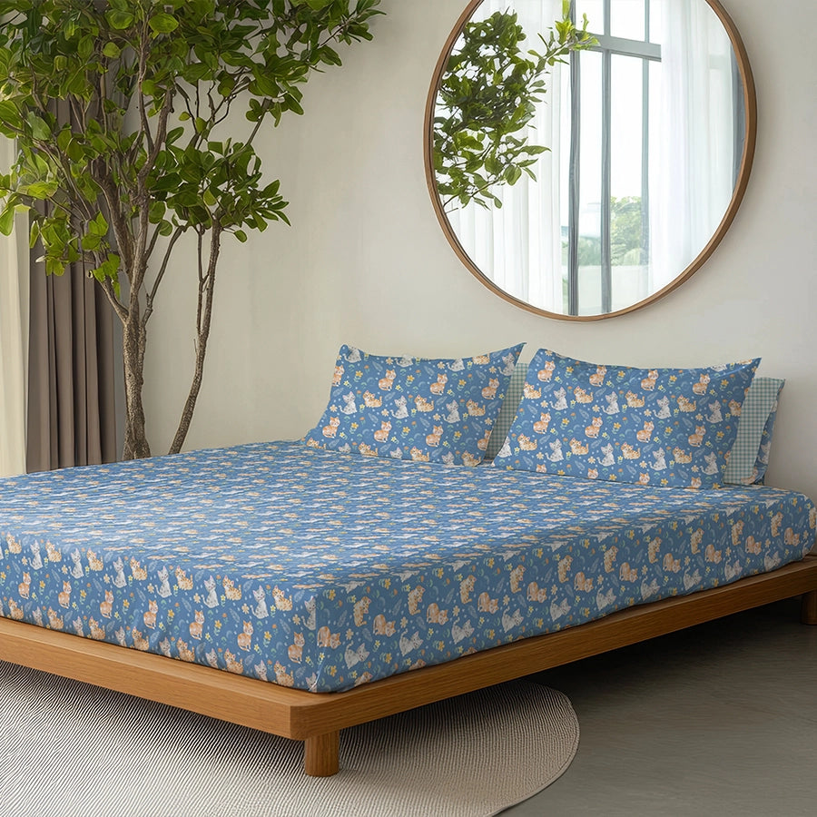 Quilt / AC Comforter - Cutie Cats - Double - 300TC