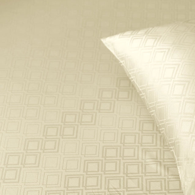 Bedsheet Set - Dazzling Diamond Jacquard - Ivory - King