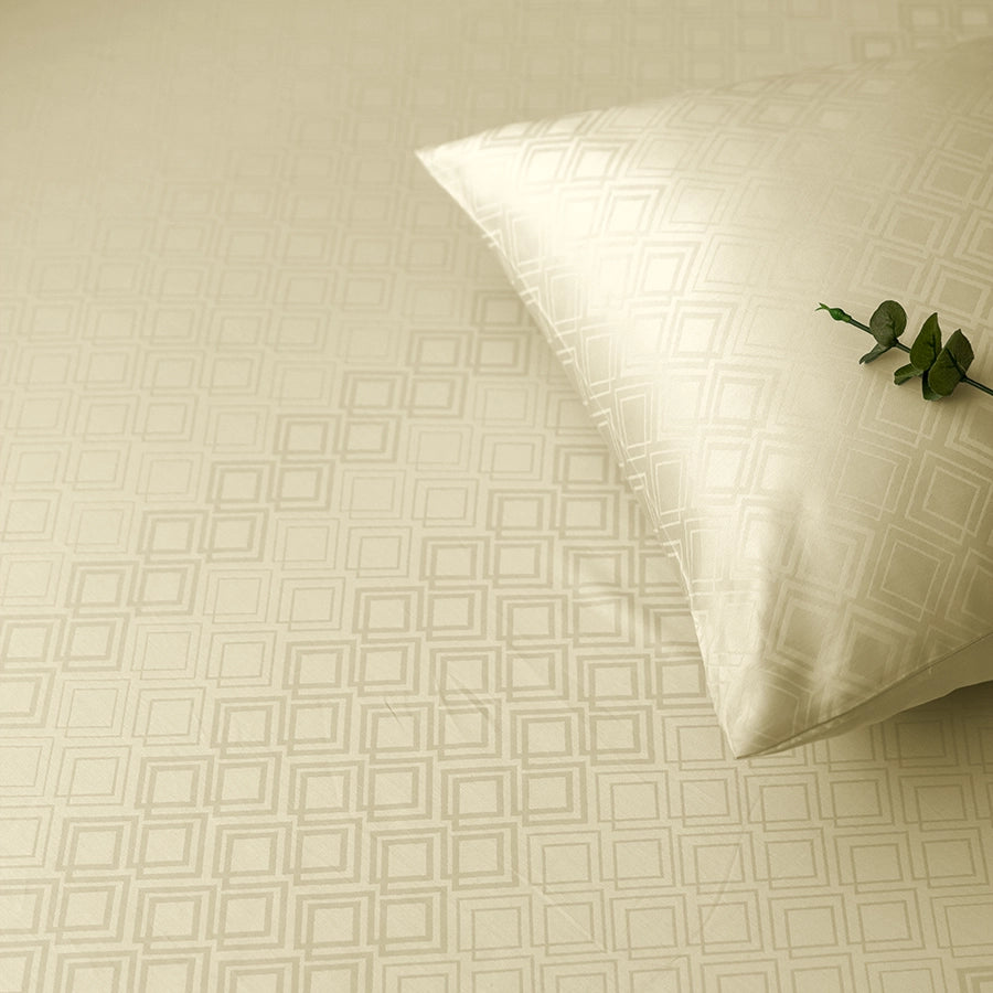 Pillow Cover - Dazzling Diamond Jacquard [Pillow Cover - Dazzling Diamond Jacquard - Ivory]