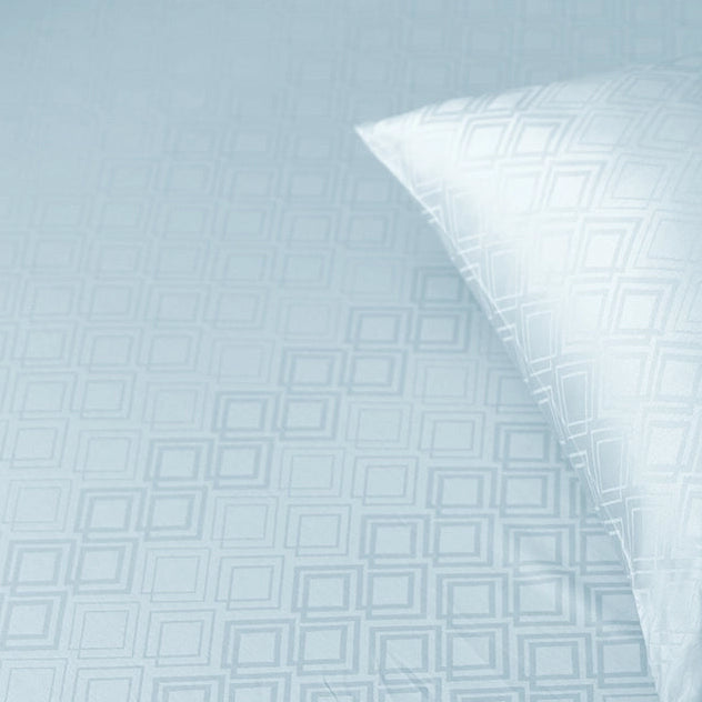 Bedsheet Set - Dazzling Diamond Jacquard - Dazzling Diamond Pale Blue, Dazzling Diamond Light Grey, Dazzling Diamond...