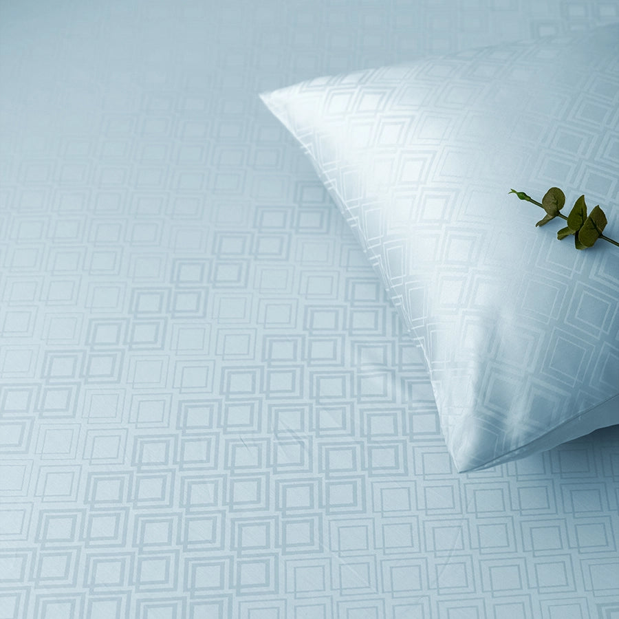 Pillow Cover - Dazzling Diamond Jacquard [Pillow Cover - Dazzling Diamond Jacquard - Pale Blue]