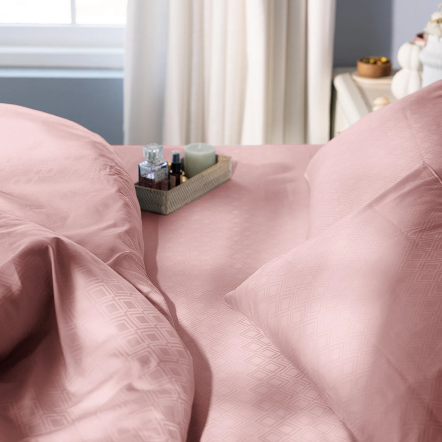 Duvet Cover - Dazzling Diamond - Dazzling Diamond Cameo Rose, Dazzling Diamond Ivory - Double