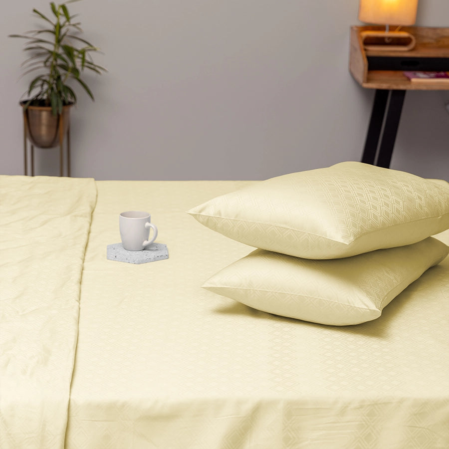 Fitted Sheet Set - Dazzling Diamond - Ivory