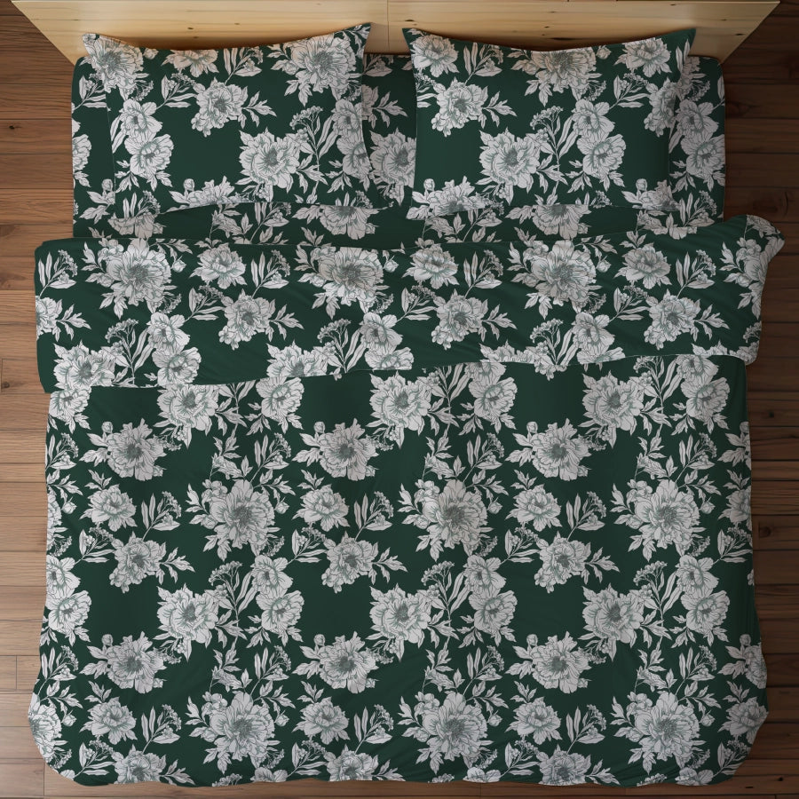 Bedsheet Set - Dreamy Flora - Single & King - 200TC