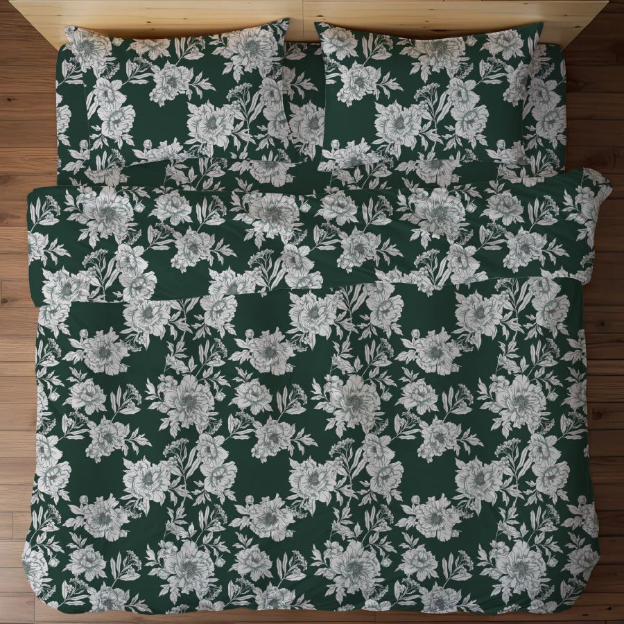 Bedsheet Set - Dreamy Flora - Single & King - 200TC - Size Single