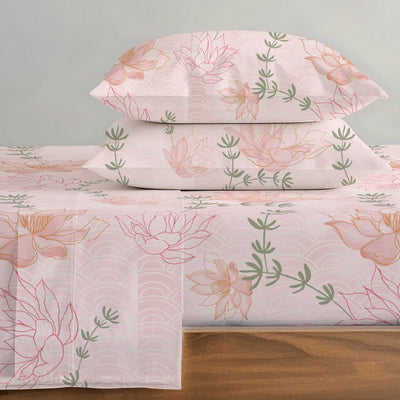 Fitted Sheet Set - Elegant Floral - Queen & King - 200TC