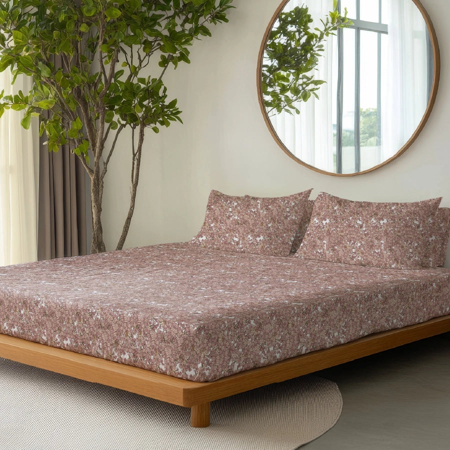 Fitted Sheet Set - Mini Flora - Queen & King - 200TC