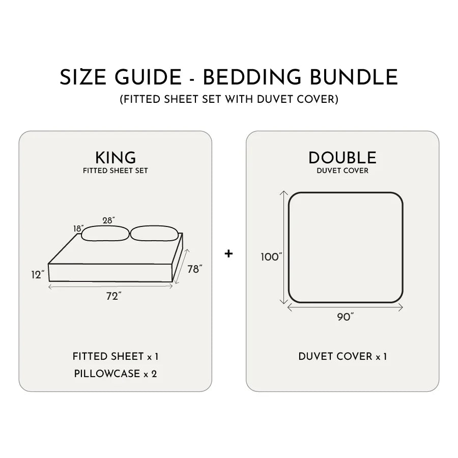 Bedding Bundle | Swiss Dot | 100% Cotton Fitted Bedsheet Set with Duvet Cover | 300TC - Swiss-Dot-Pale-Turquoise