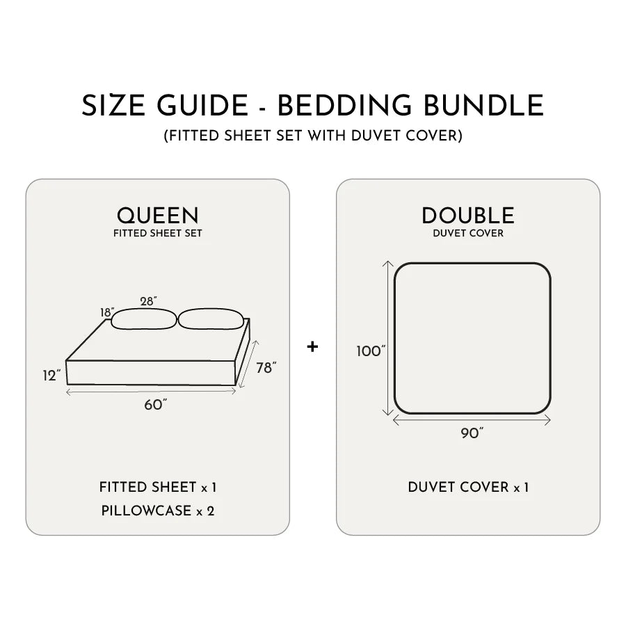 Bedding Bundle | Swiss Dot | 100% Cotton Fitted Bedsheet Set with Duvet Cover | 300TC - Swiss-Dot-Pale-Turquoise