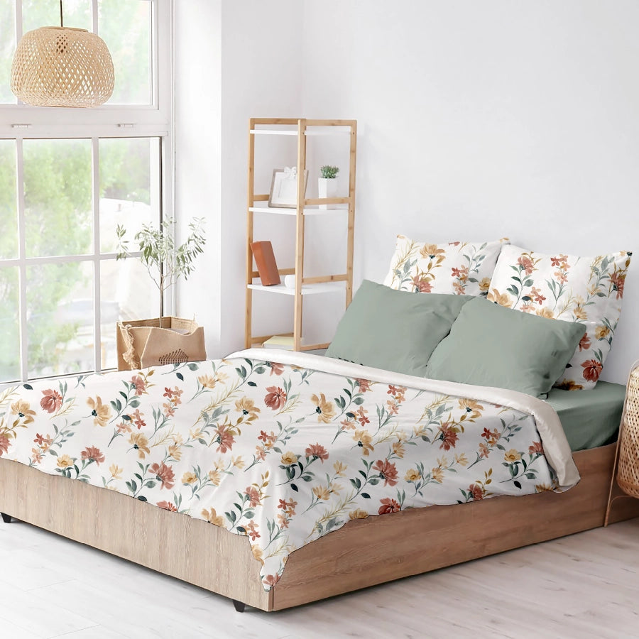 Bedsheet Set - Wild Bloom - Single & King - 300TC