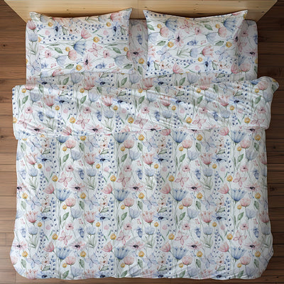 Bedsheet Set - Floral Mist - Single & King - 200TC