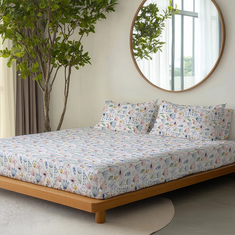 Pillow Cover - Floral Mist - 200TC
