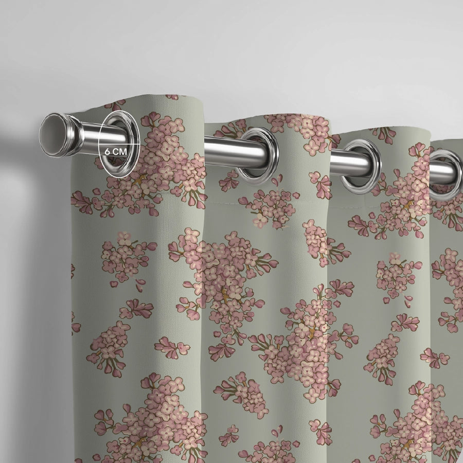 Exotic Garden Curtain (Pack of 2) - Window - 5 Feet - 200TC