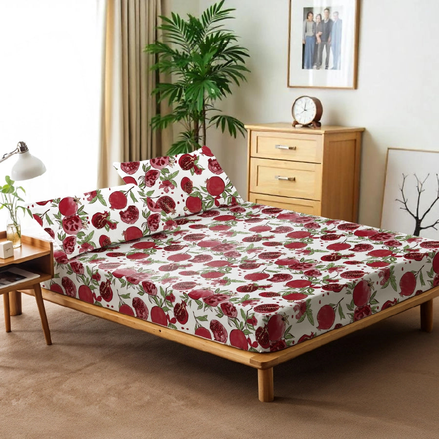 Pillow Cover - Garnet Bloom White - 200TC