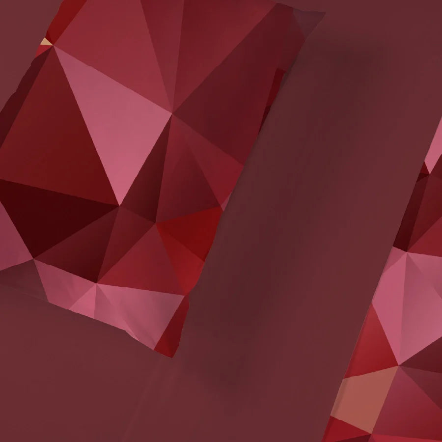 Bedsheet Set - Garnet Bloom Red - Single & King - 300TC - Size Single