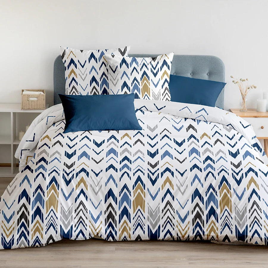 Bedsheet Set - 300TC Pastel Herringbone - Single & King - Size Single