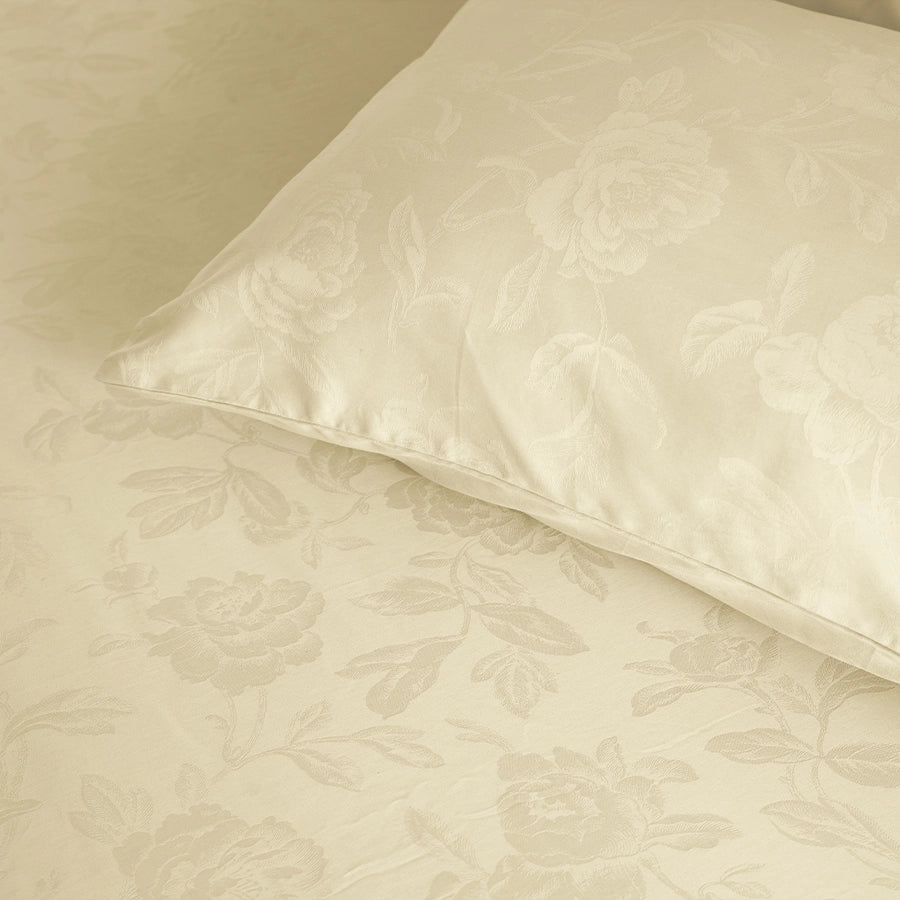 Pillow Cover - Jacquard Rose [Pillow Cover - Jacquard Rose - Ivory]