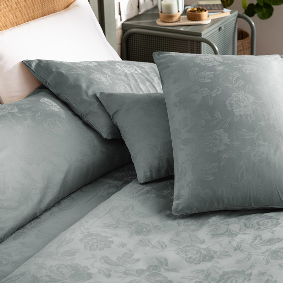 Pillow Cover - Jacquard Rose [Pillow Cover - Jacquard Rose - Light Grey]