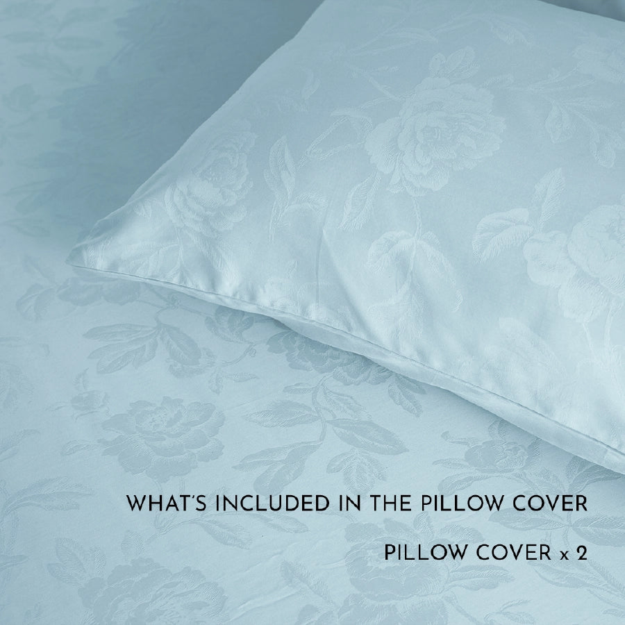 Pillow Cover - Jacquard Rose [Pillow Cover - Jacquard Rose - Pale Blue]