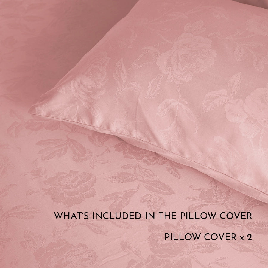 Pillow Cover - Jacquard Rose [Pillow Cover - Jacquard Rose - Cameo Rose]