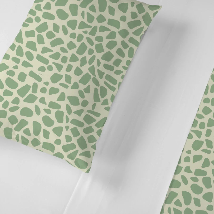 Bedsheet Set - Cheetah - Cheetah Green - Single & King - 200TC - Size Single