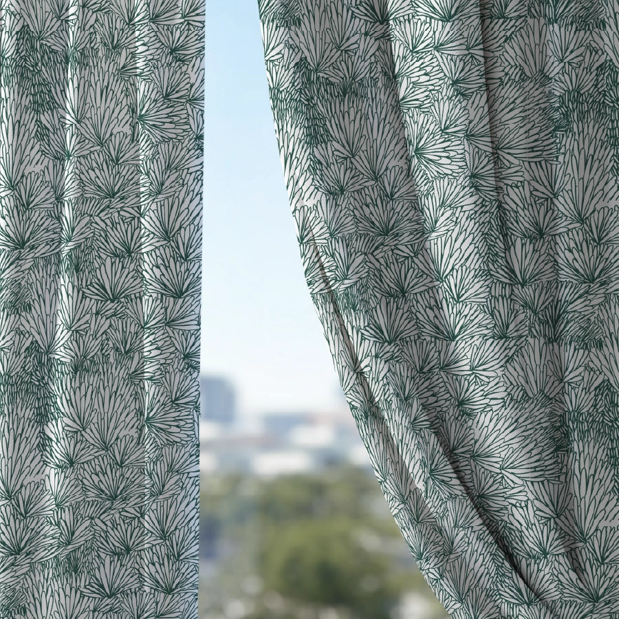 Jungle Calm Curtain (Pack of 2) - Window - 5 Feet - 200TC