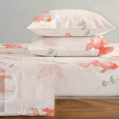 Fitted Sheet Set - Koi Fish - Queen & King - 200TC