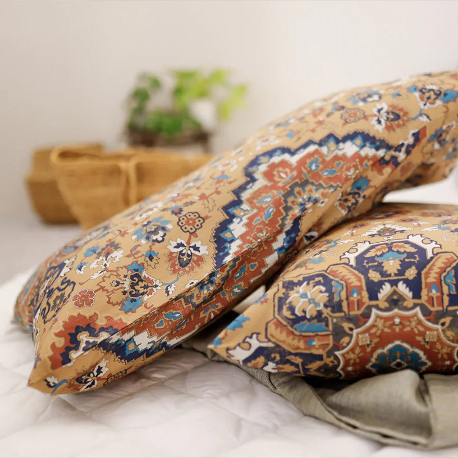 Bedsheet Set - 300TC Medallion Earth - Single & King