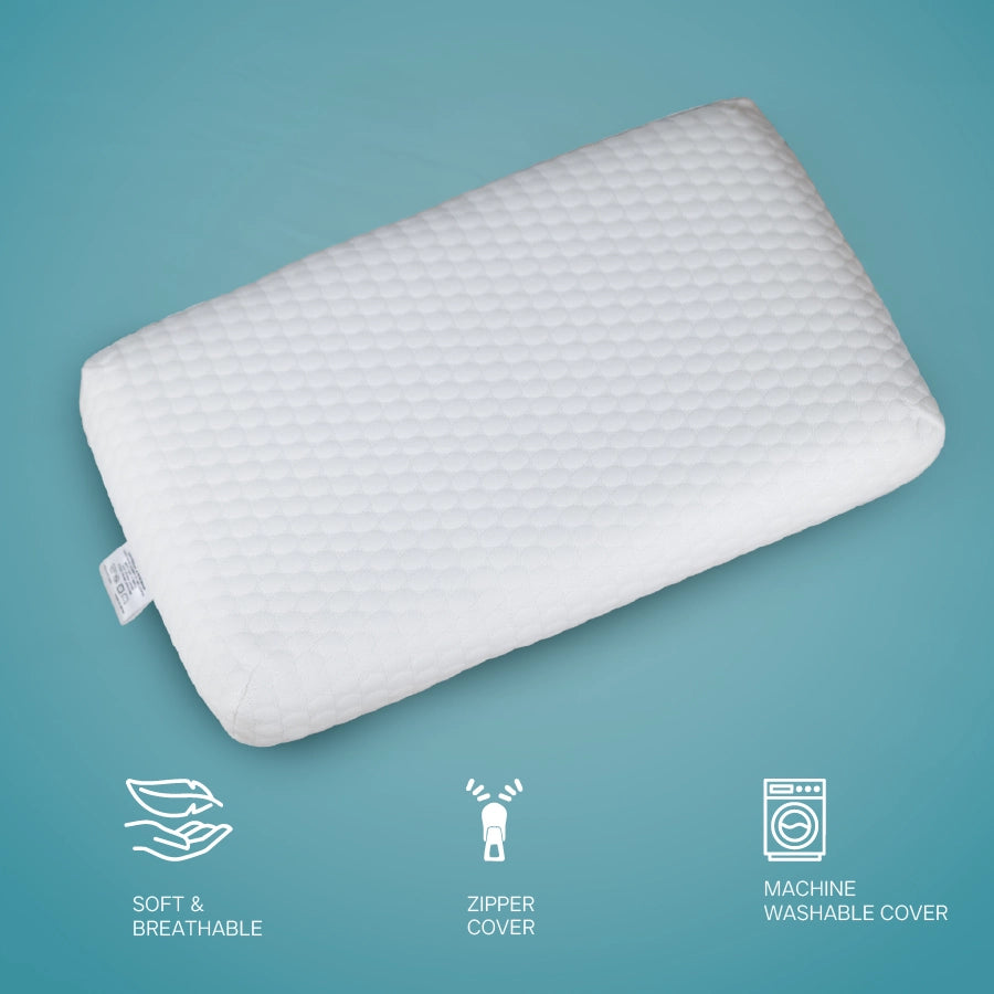 Memory Moulded Pillow - Normal - White - 200TC
